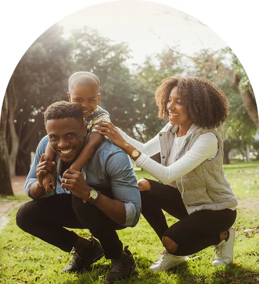 Family smiling after orthodontic consultation at Simon Says Smile in Chamblee GA