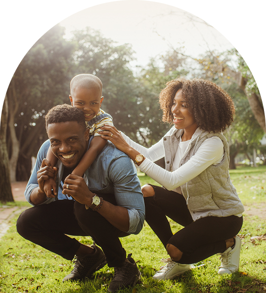 Family smiling after orthodontic consultation at Simon Says Smile in Chamblee GA